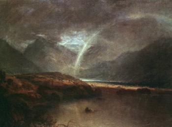 Joseph Mallord William Turner : Buttermere Lake,A Shower